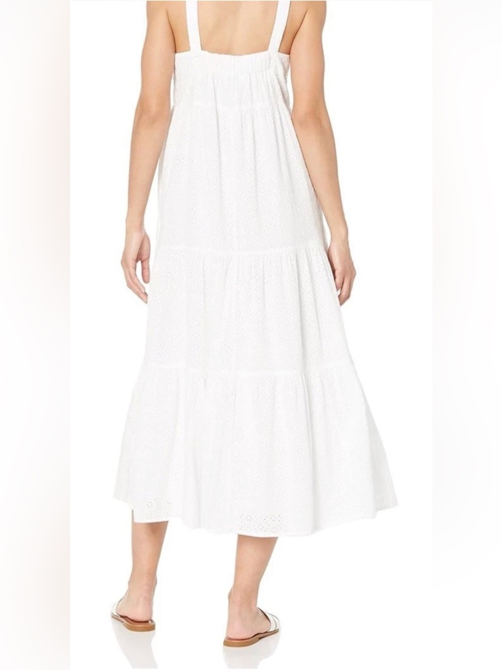The Drop Britt Dress White Eyelet Women’s Size Large New FAST SHIPPING $69MSRP - Picture 2 of 6